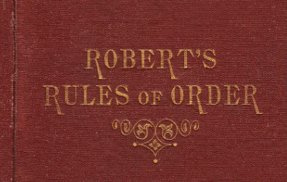 Robert's Rules of Order
